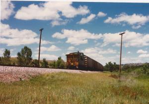Clouds-Burlington Northern caboose-N. Dakota