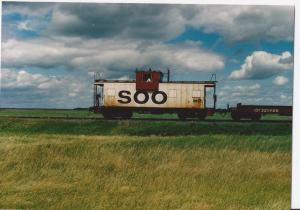 Clouds-Soo Line caboose-N.Dakota