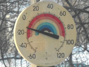 the sun is out.. but doing very little with the temperature