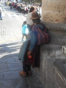 watching the big parade from the shade...