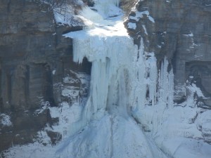 Taughannock Falls 215 feet  the water falls in summer time