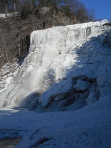 Ithaca Falls a few days into  the thaw