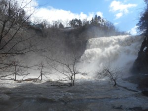 Easter Day the light carried in the falls
