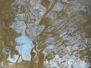 water colors wavering in the breeze of reflection...