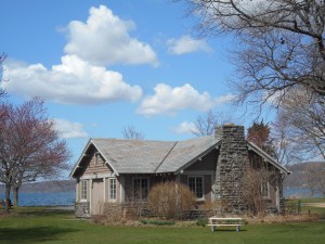 by the lake the clouds drift in time...