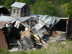 "the way  time waits for no one..." another beautiful barn 