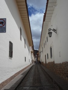 breathless climbing the side streets of Cusco