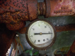 the last pressure setting frozen for all time...