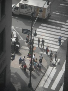 hotel window- a still life below ever changing...