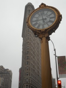 flat iron building... step by step to the side it flattens