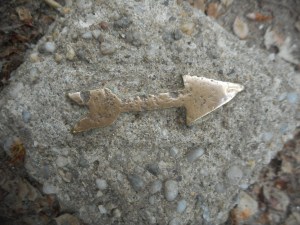 Central Park from another era an arrow...